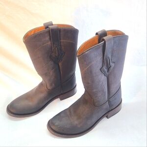 Resistol Ranch Boots Women's 7B Brown Leather